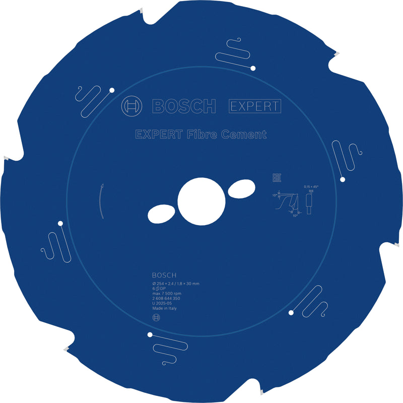 Hoja de sierra circular Bosch EX FC B 254x30-6