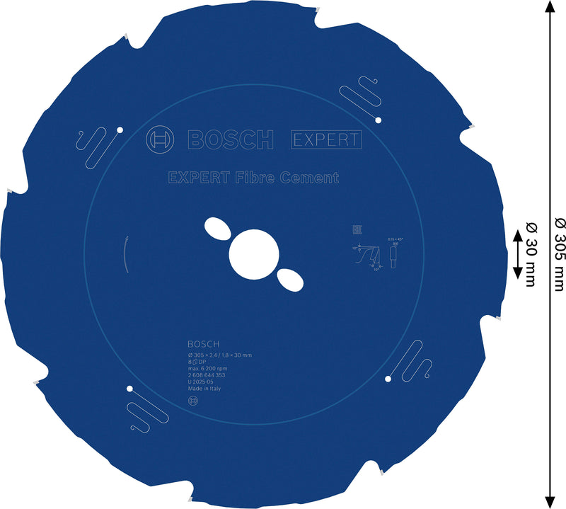Hoja de sierra circular Bosch EX FC B 305x30-8