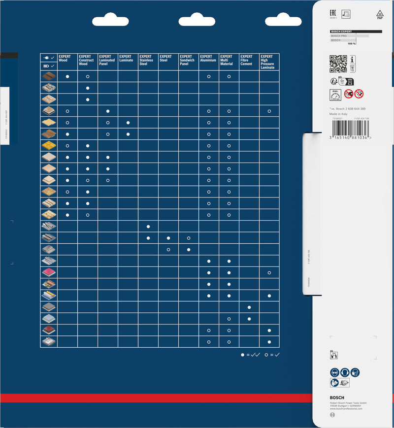 Hoja de sierra circular Bosch EX FC B 305x30-8