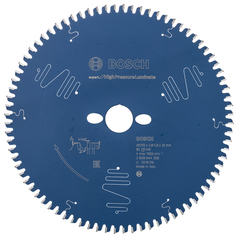 Bosch Circular Saw Blade EX TR B 250x30-80