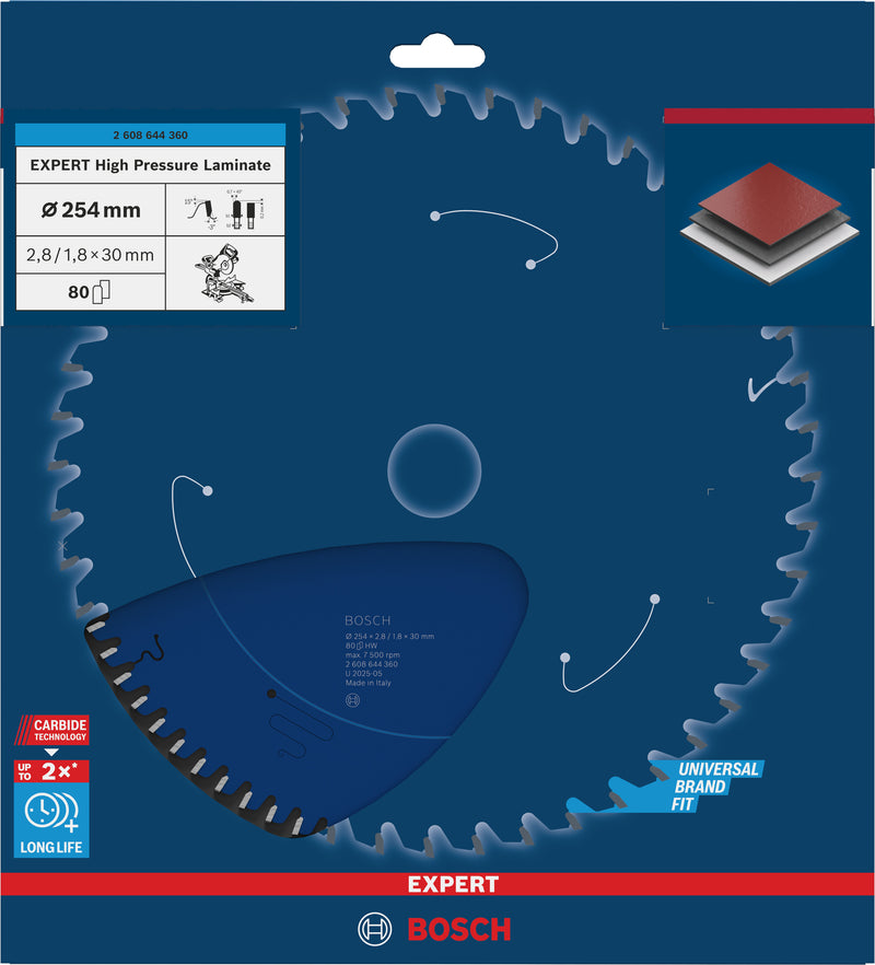Bosch Circular Saw Blade EX TR B 254x30-80