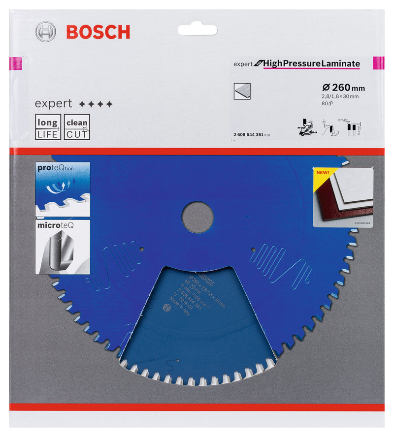 Lâmina de serra circular Bosch EX TR B 260x30-80
