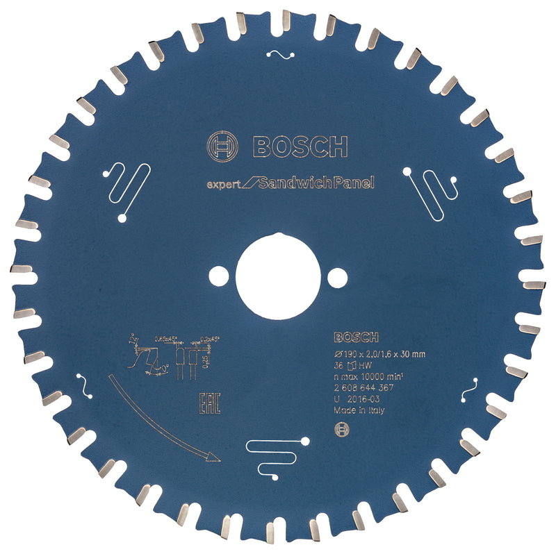 Hoja de sierra circular Bosch EX SH H 190x30-36