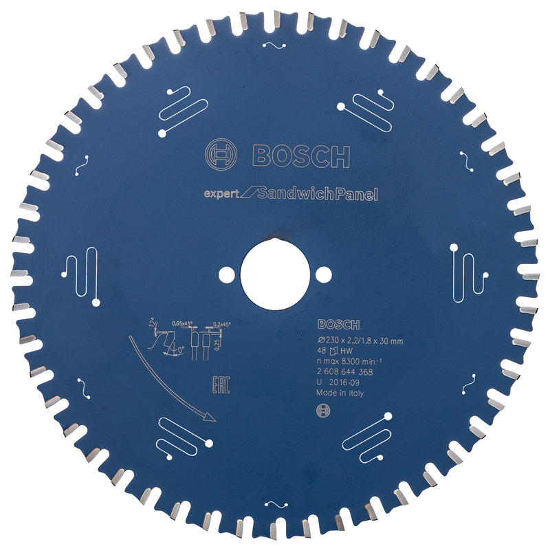 Hoja de sierra circular Bosch EX SH H 230x30-48