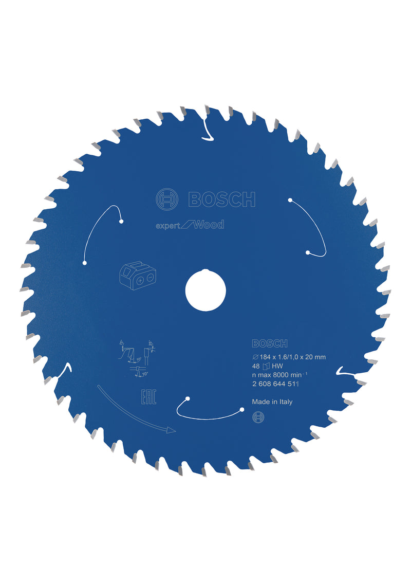 Hoja de sierra circular Bosch EX WO H 184x20x48