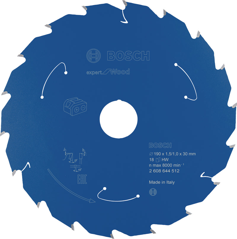 Lâmina de serra circular Bosch EX WO H 190x30x18