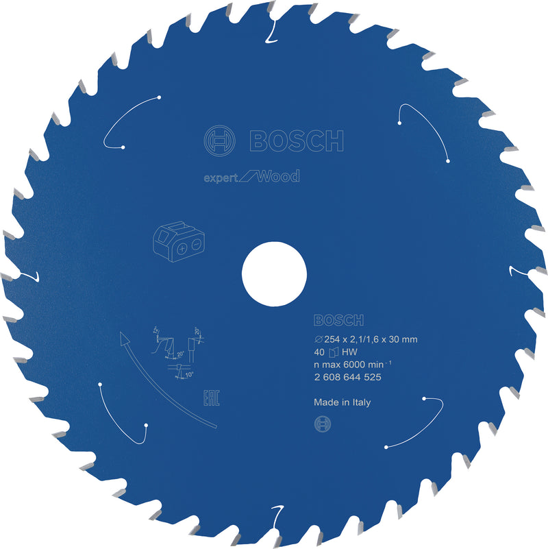 Bosch Circular Saw Blade EX WO T 254x30x40