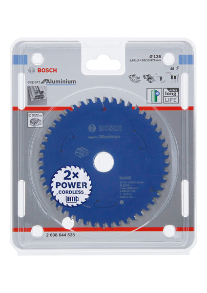 Hoja de sierra circular Bosch EX AL H 136x20x48