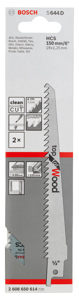 Bosch S644D HCS Top for Wood 2Pack