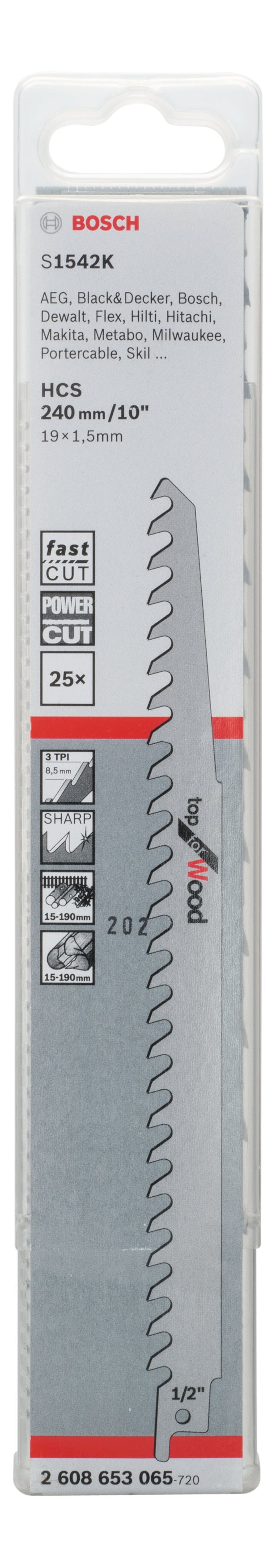 Bosch Electric Saw Blade S 1542 K