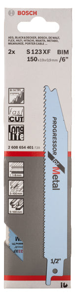 Bosch S123XF BIM Progressor for Metal 2Pack