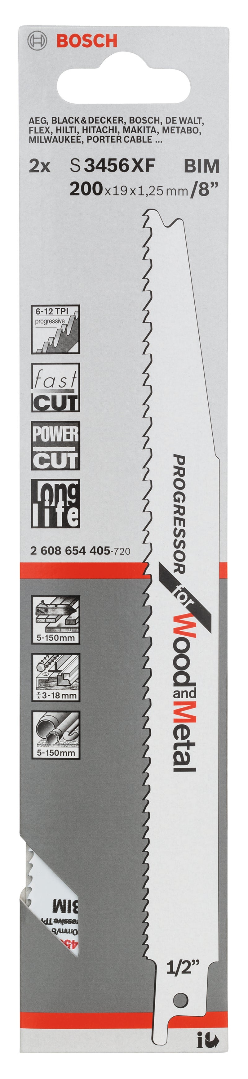 Bosch S3456XF BIM Progressor f. Wood+Metal 2Pk