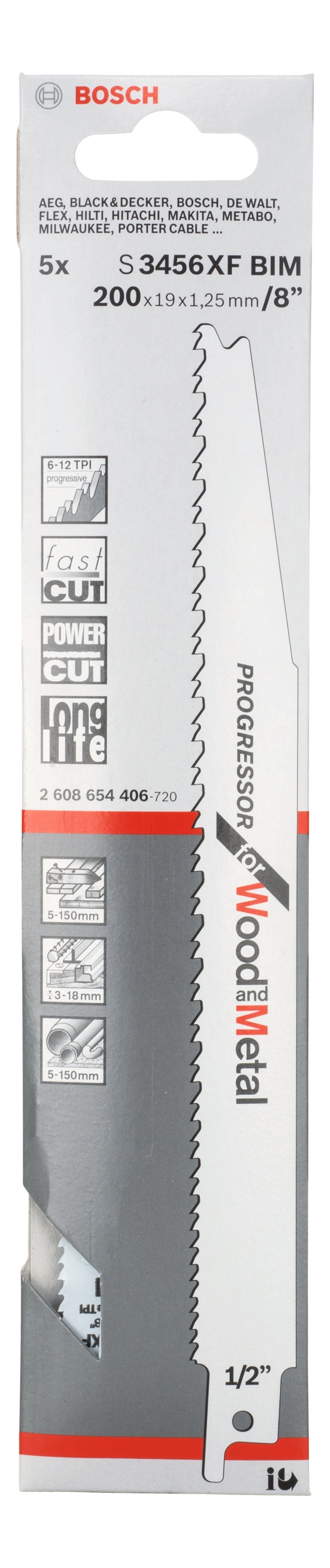 Bosch S3456XF BIM Progressor for Wood+Metal