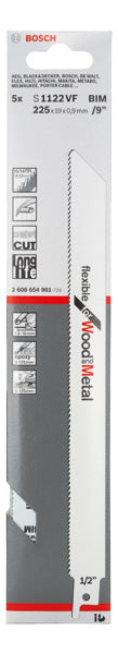 Bosch S1122VF BIM Flexible f. Wood+Metal 5Pack
