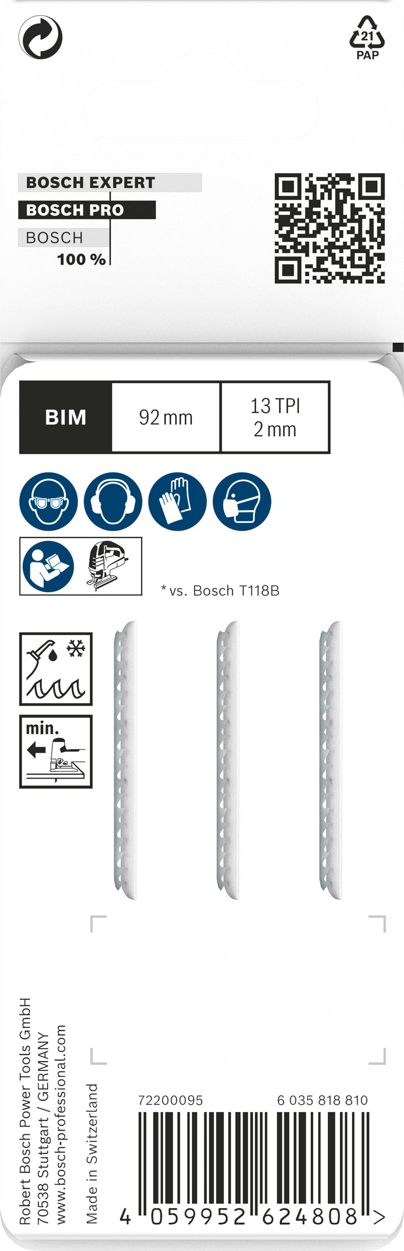 Bosch Saw Blade Set RBP - 3ER T 121 BFC