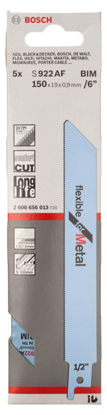 Bosch S922AF BIM Flexible for Metal 5Pack