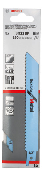 Bosch S922BF BIM Flexível para Metal - Embalagem de 5