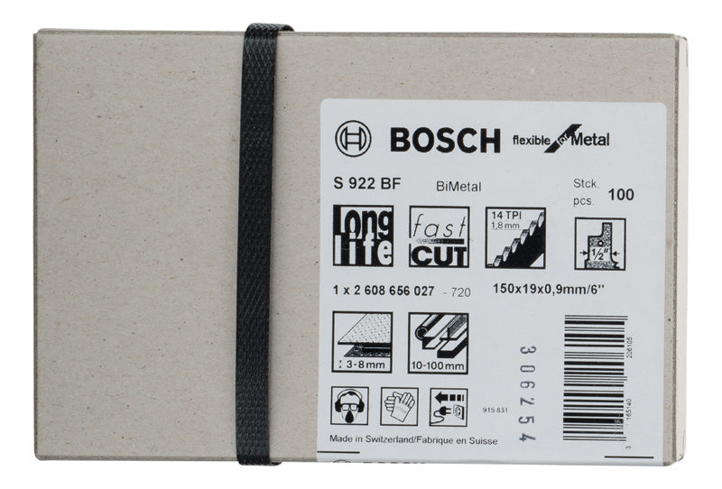 Bosch S922BF BIM Flexible for Metal 100Pack