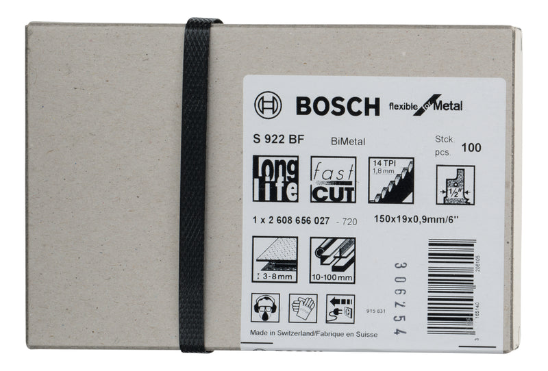 Bosch S922BF BIM Flexible for Metal 100Pack