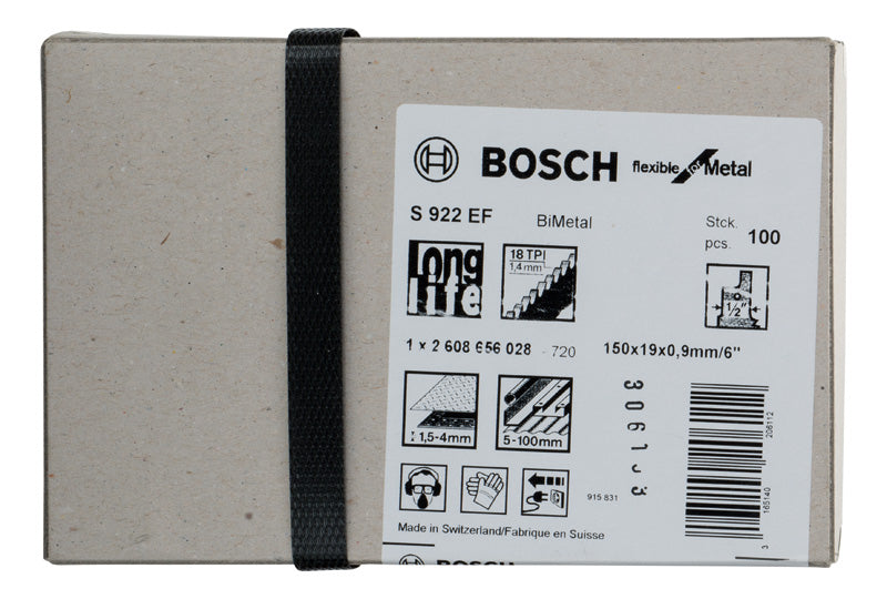 Bosch S922EF BIM Flexible for Metal 100Pack