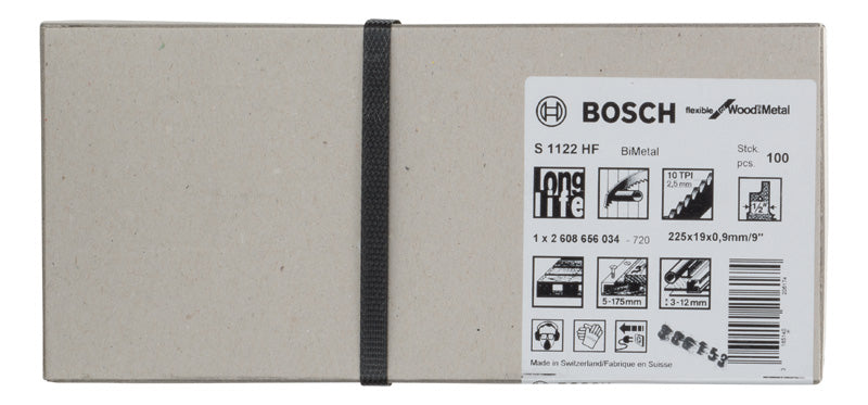 Bosch S1122HF HCS Flexible f. Wood+Metal 100Pk
