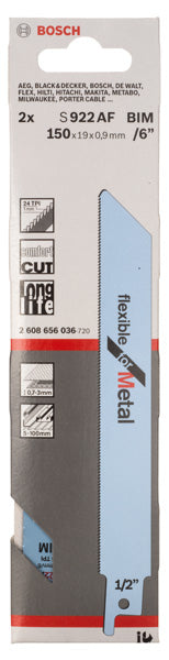 Bosch S922AF BIM Flexible for Metal 2Pack