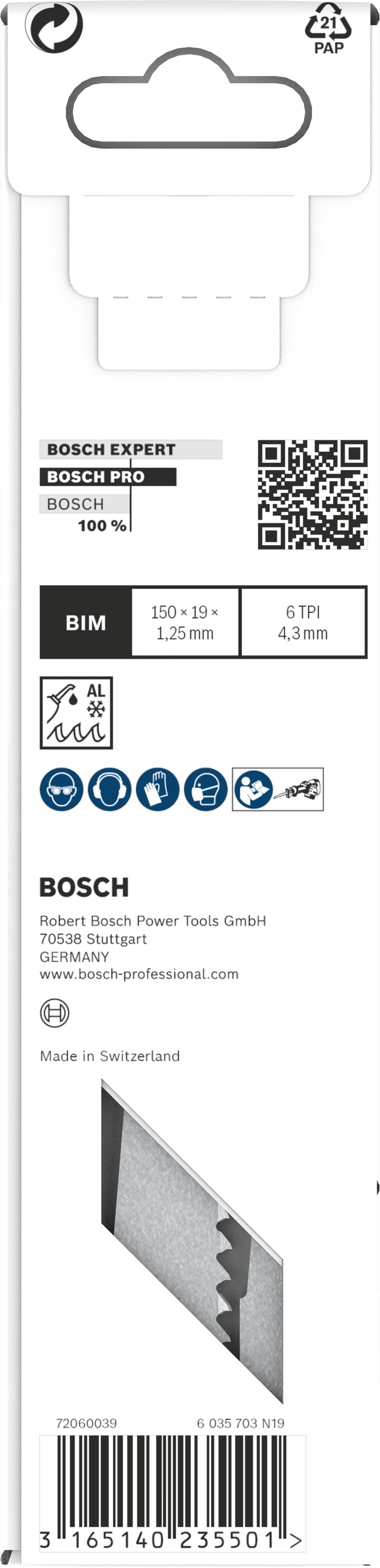 Bosch S611DF BIM Pesado para Madeira+Metal - Embalagem de 5