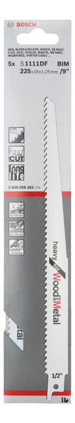 Bosch Reciprocating saw blade S 1111 DF 5pcs