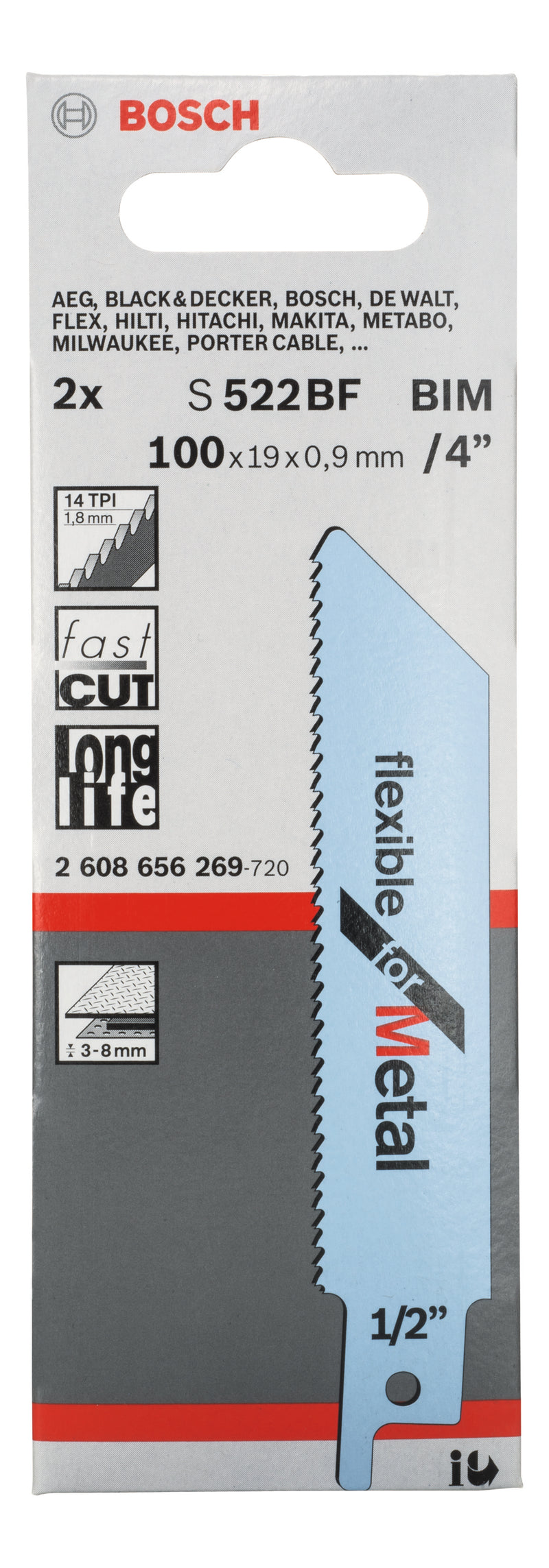 Bosch S22BF BIM Flexible for Metal 2Pack