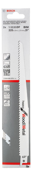 Bosch Reciprocating saw blade S 1111 DF 2pcs