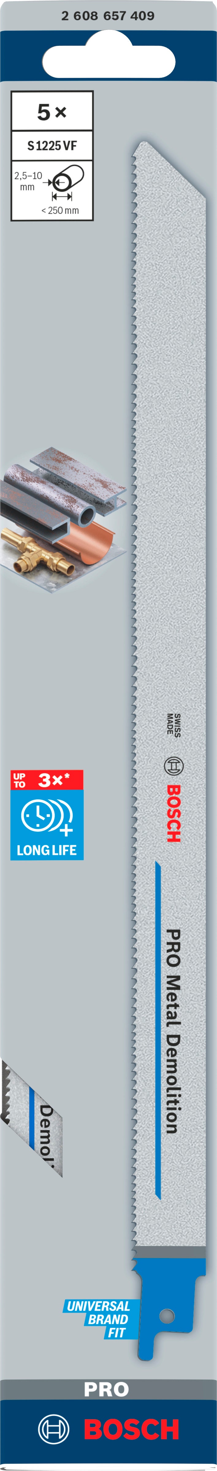 Bosch S1225 BIM Heavy for Metal 5Pack