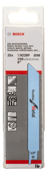 Bosch S922BF BIM Flexible for Metal 25Pack