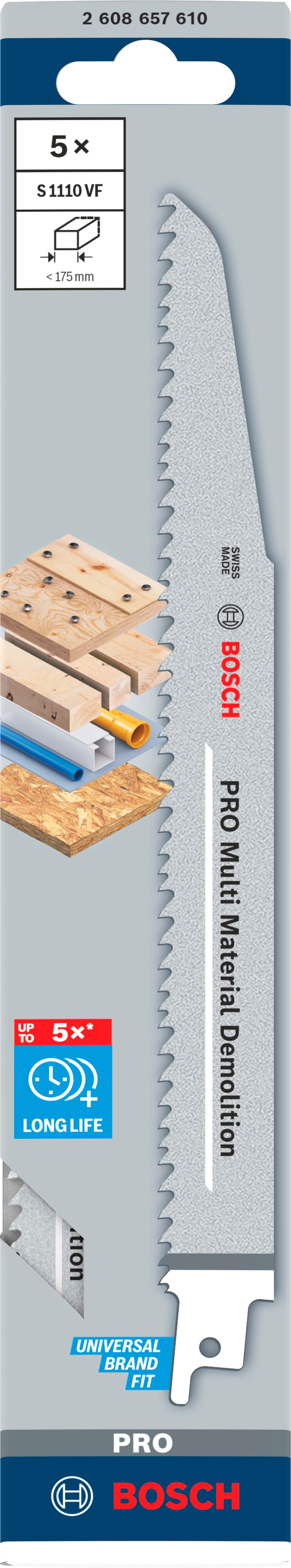 Bosch S1110VF BIM Heavy for Wood+Metal 5Pack