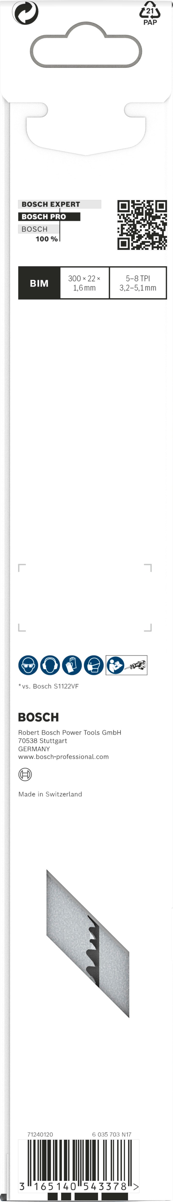 Bosch S1210VF BIM Heavy for Wood+Metal 5Pack