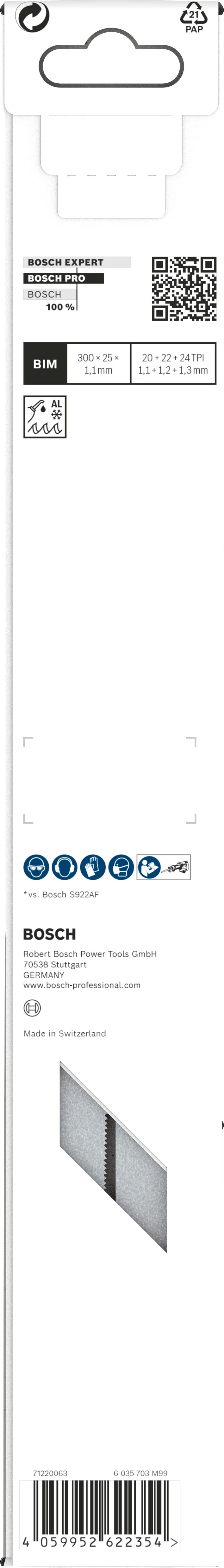 Bosch Reciprocating Saw Blade RBP- 5ER S 1237