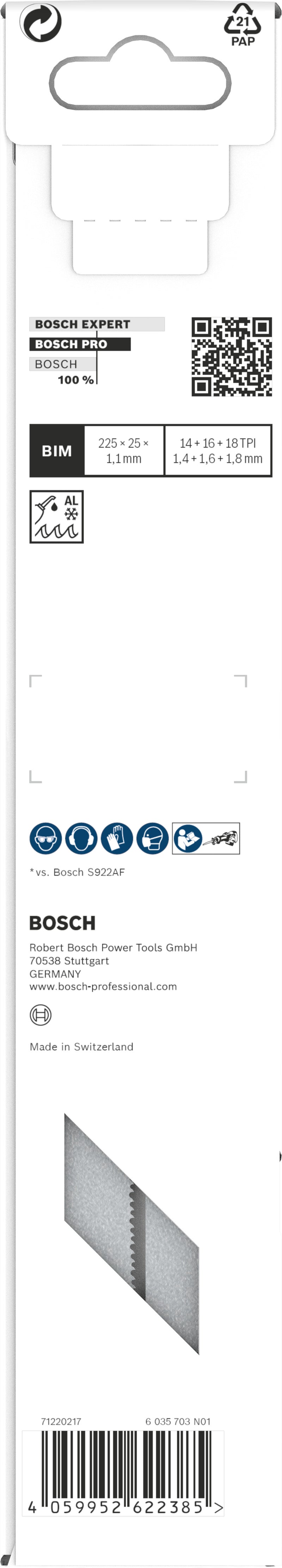 Bosch Reciprocating Saw Blade RBP- 2ER S 1137