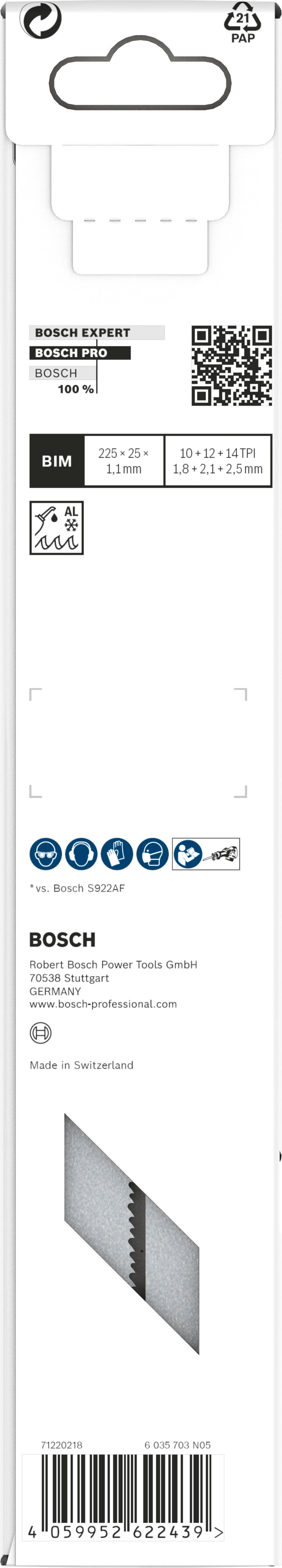 Bosch PROTHICKMETAL PRECISE S1137HBF BLADE 5PC