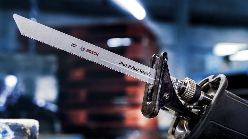Hojas de sierra eléctrica Bosch Accessories, para madera con contenido metálico (hoja de reparación de palés PRO S1135VFR, 1,25 x 19 x 225 mm, 100 unidades)