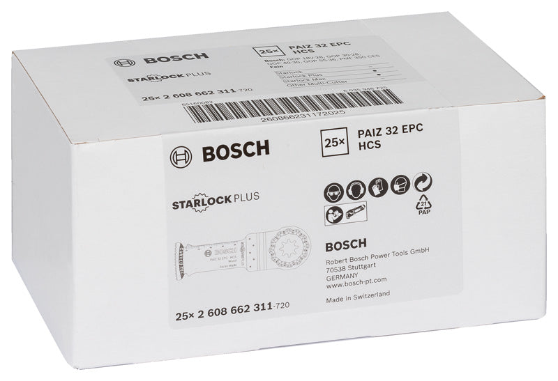 Bosch PAIZ 32 EPC HCS Wood Curved-Tec 25Pack