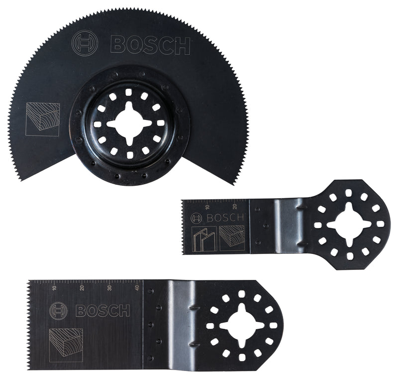 Juego Bosch OMT de 3 piezas básico para madera