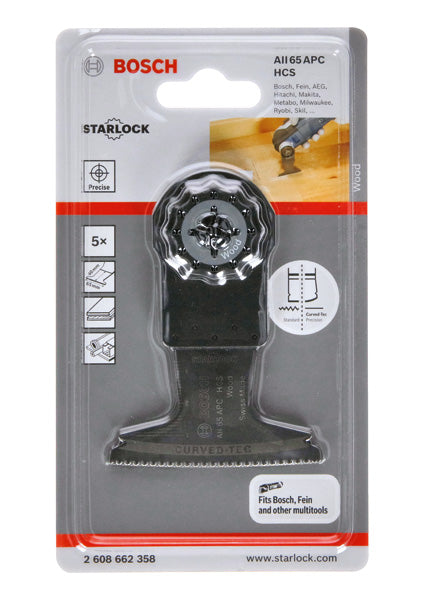 Bosch AII 65 APC HCS Wood Curved-Tec 5Pack