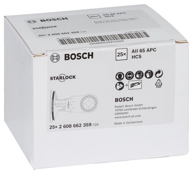 Bosch AII 65 APC HCS Wood Curved-Tec 25Pack