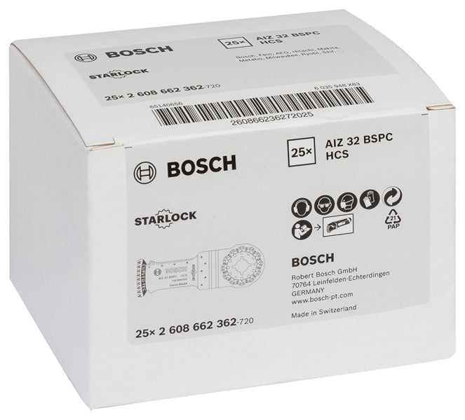 Bosch AIZ 32 BSPC HCS Hardwood C-Tec 25Pack