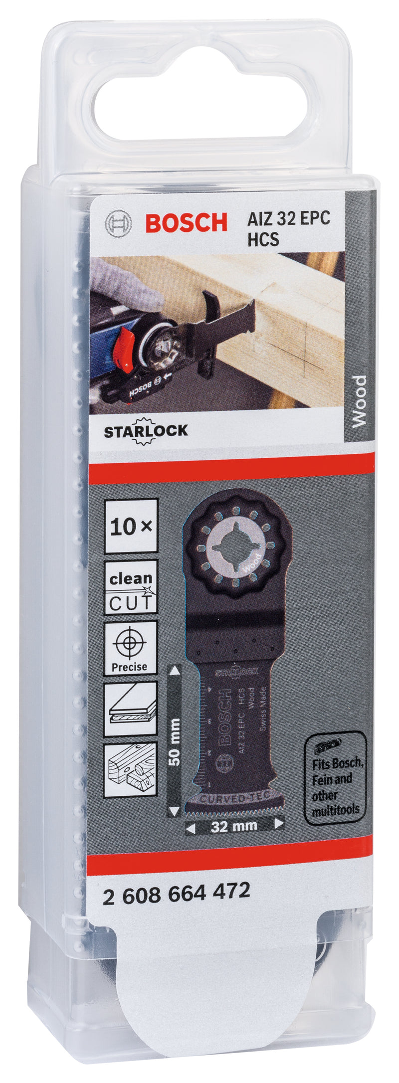 Bosch AIZ 32 EP HCS Wood Curved-Tec 10Pack