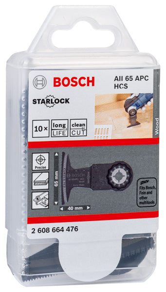 Bosch AII 65 APC HCS Wood Curved-Tec 10Pack