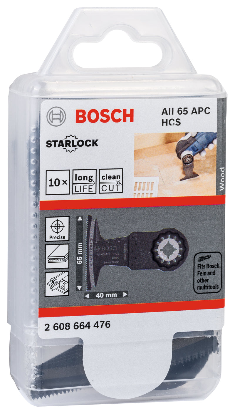 Bosch AII 65 APC HCS Wood Curved-Tec 10Pack