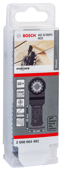 Bosch AIZ 32 BSPC HCS Hardwood Curved-Tec 10Pk