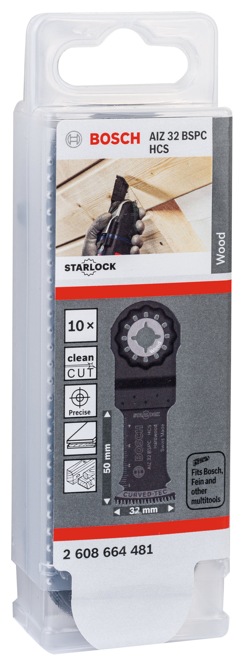 Bosch AIZ 32 BSPC HCS Hardwood Curved-Tec 10Pk