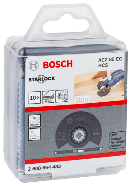 Bosch ACZ 85 EC HCS Wood - Embalagem de 10 unidades