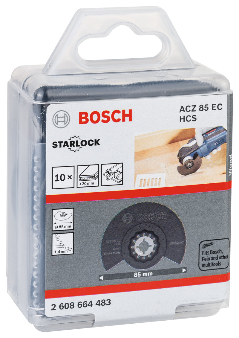 Bosch ACZ 85 EC HCS Wood - Embalagem de 10 unidades